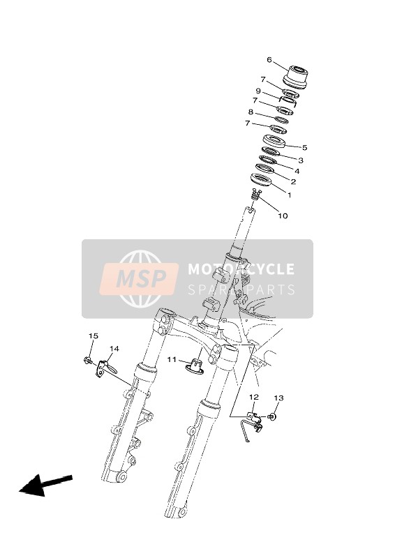 4RTF34121000, Kugellaufring 2, Yamaha, 1